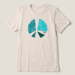 En Tri-matière T-Shirt Graphique Symbole de Paix – Vêtements de R