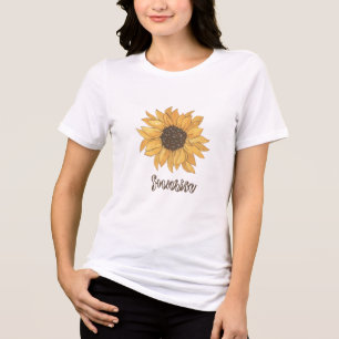 En Tri-matière T-Shirt Graphique Tournesol 🌻 Tee Esthétique Natu