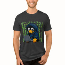 T-Shirt Hacker Manchot IT Design – Geek Tech