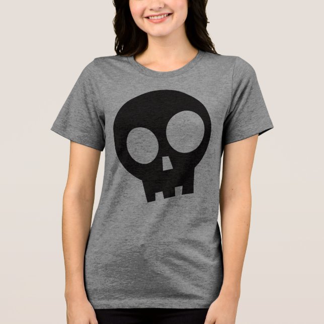 En Tri-matière T-shirt Halloween Pirate crâne (Recto)