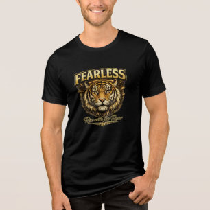 En Tri-matière T-Shirt Homme Lion Or King Mode