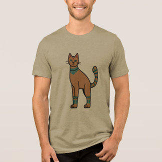 En Tri-matière T-Shirt Illustration de Chat de Style Égyptien