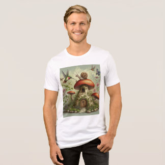 En Tri-matière T-shirt imprimé