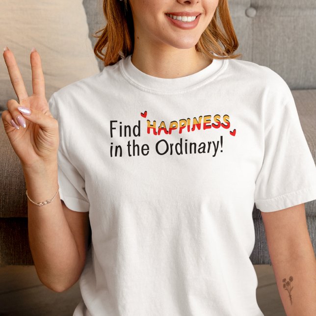En Tri-matière T-shirt inspirant pour trouver le bonheur dans l'o (Créateur téléchargé)