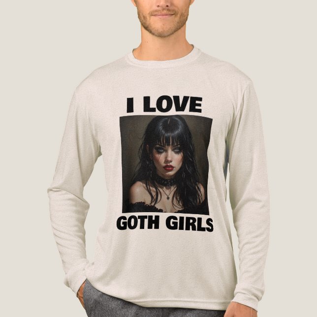  EN TRI-MATIÈRE T-SHIRT J'ADORE LES FILLES GOTH (Recto)
