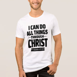 En Tri-matière T-Shirt 'Je peux faire toutes choses par Christ KJ