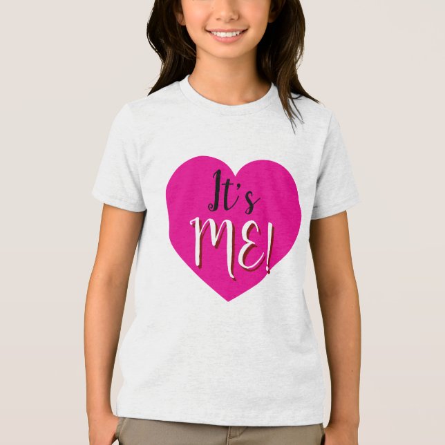 En Tri-matière T-shirt Jeu-Quiz Famille pour fille (Recto)