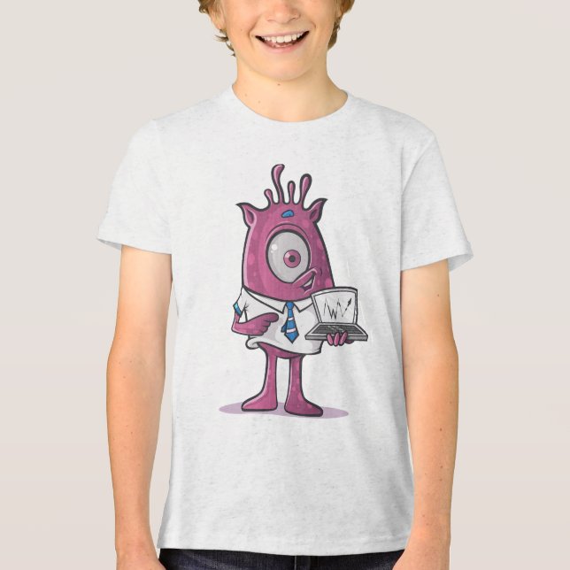 En Tri-matière T-shirt Jeune Bella+Canvas (Recto)