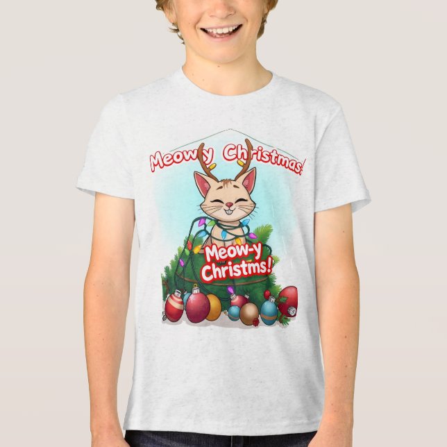 En Tri-matière T-shirt Jeune Bella+Canvas (Recto)