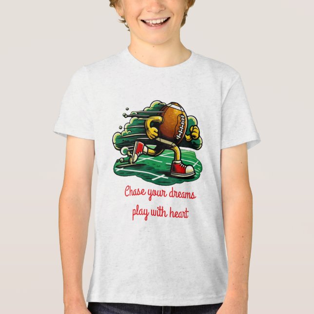 En Tri-matière T-shirt Jeune Bella+Canvas (Recto)