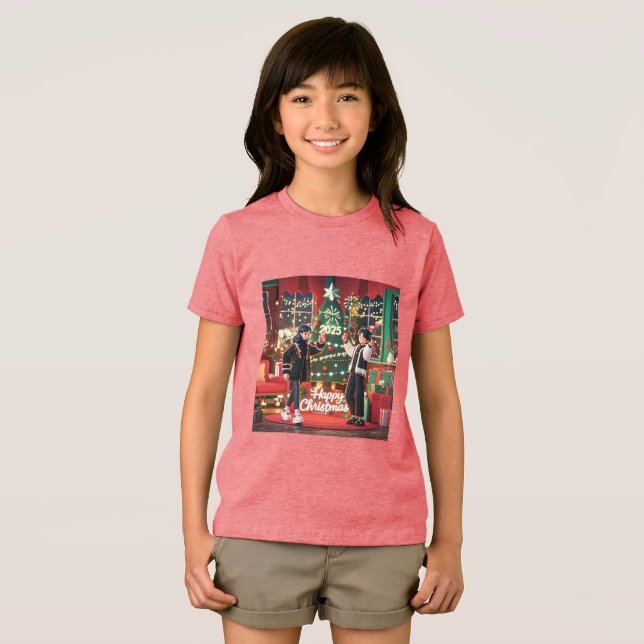 En Tri-matière T-shirt Jeune Bella+Canvas (Recto plein)