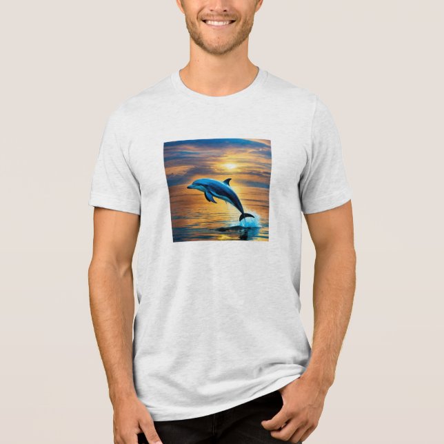 En Tri-matière T-shirt Jouer Dauphin Splash (Recto)