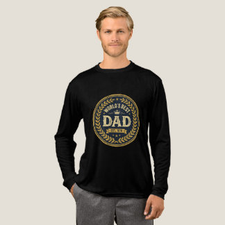 En Tri-matière T-Shirt Journee du père Badge Vintage Meilleur Pap