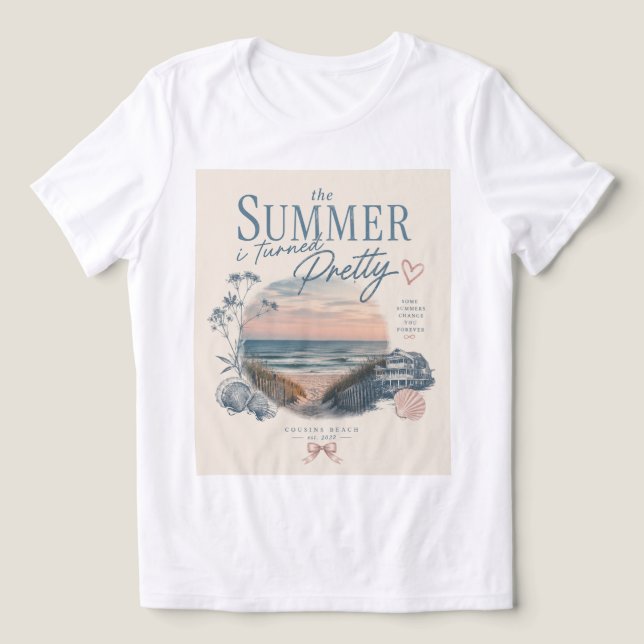 En Tri-matière t-shirt l'été où j'ai changé (Design Recto)