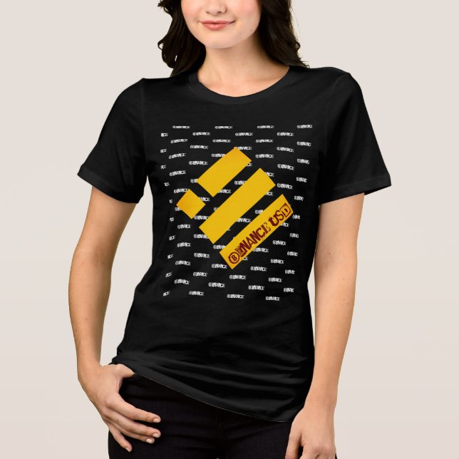 En Tri-matière T-shirt LOGO DE MONNAIE DE CRYPTO USD BINANCE (Recto)