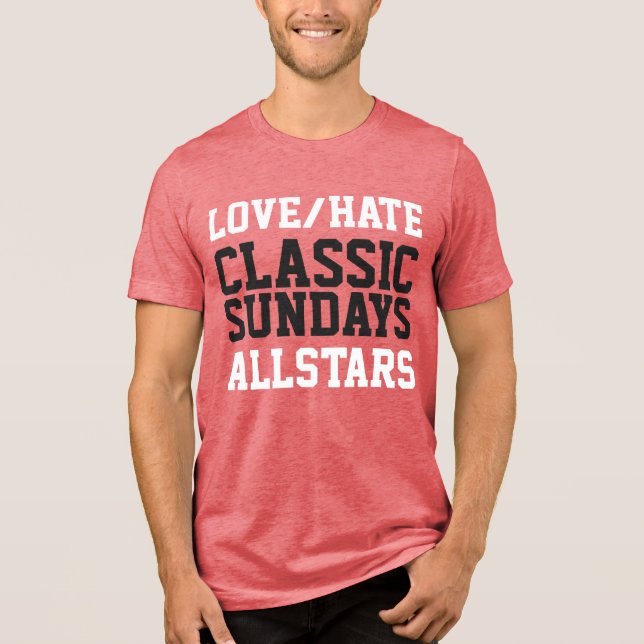 En Tri-matière T-shirt Love/Hate ALLSTARS (Recto)