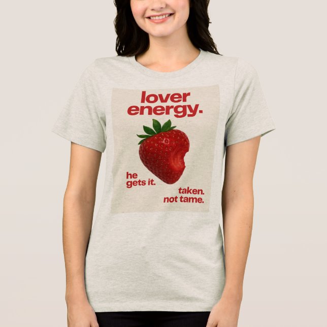 En Tri-matière T-Shirt Lover Energy Fraise (Recto)