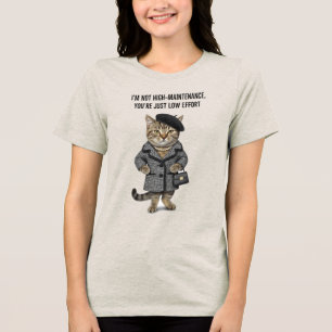 En Tri-matière T-shirt Maman Chat Drôle