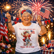 T-shirt « Mamie patriote » pour le 4 juillet