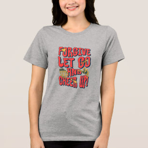 EN TRI-MATIÈRE T-SHIRT MANCHES COURTES FEMME PARDONNER LÂCHER PRI