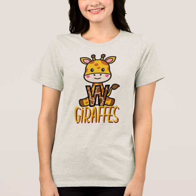 En Tri-matière T-shirt mignon pour les enseignants (Recto)