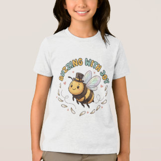 En Tri-matière T-shirt 'Mignonne abeille à miel qui bourdonne de