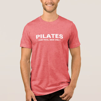 En Tri-matière T-shirt mince homme | Pilates pour hommes réels un