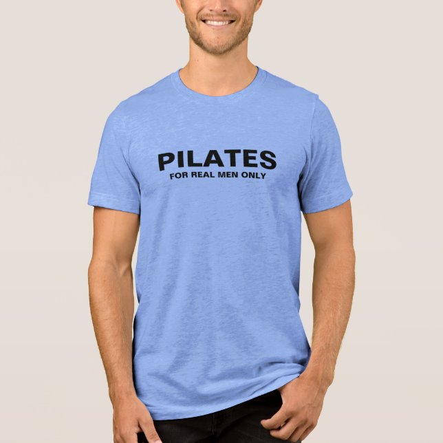 En Tri-matière T-shirt mince homme | Pilates pour hommes réels un (Recto)