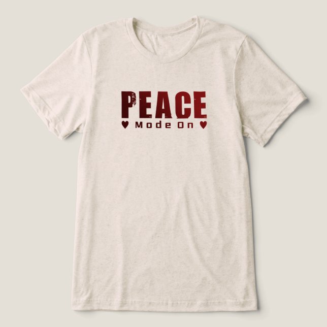 En Tri-matière T-Shirt Minimal Peace – Graphique Peace & Love  (Design Recto)