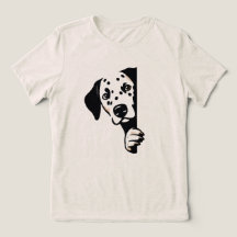 T-shirt minimaliste pour femmes à aperçu de dalmat