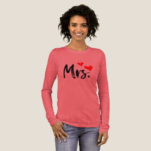 En Tri-matière T-shirt Mme - Joli cœur rouge Design de femme mari