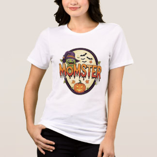 En Tri-matière T-shirt "Momster" Halloween de haute qualité