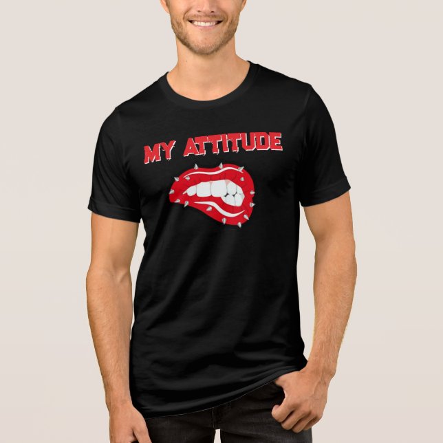 En Tri-matière T-Shirt Mon attitude  (Recto)
