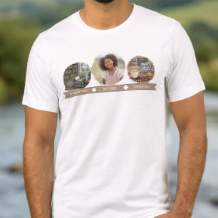 En Tri-matière T-shirt Mon Papa Livre de Photos Papa Café