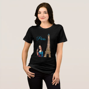 En Tri-matière T-shirt MONA LISA PRENANT UN SELFIE SURREALISTE PA