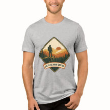 T-Shirt Montagne Éolienne Rétro - Nature 70s