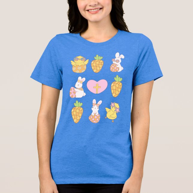 En Tri-matière T-shirt Motif de Pâques (Recto)