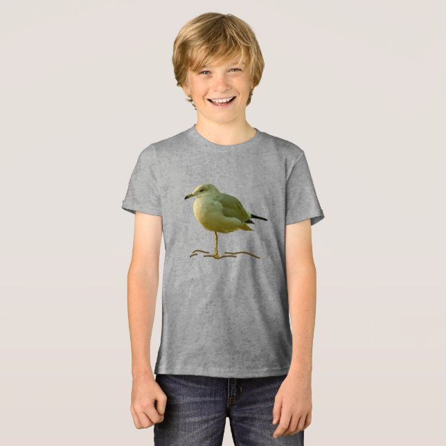 En Tri-matière T-Shirt - Mouette sur une jambe (Recto plein)