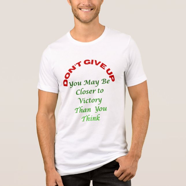 En Tri-matière T-shirt Ne Pas Abandonner (Recto)