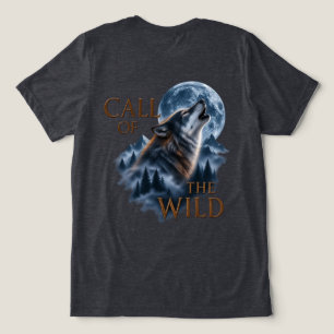 En Tri-matière T-shirt Né pour Errer - L'Appel du Loup Sauvage
