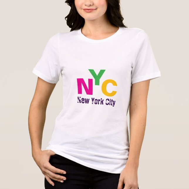 En Tri-matière T-shirt New York (Recto)