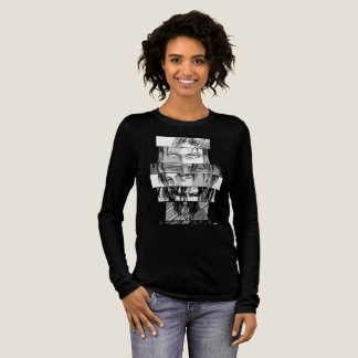 En Tri-matière T-Shirt noir à manches longues