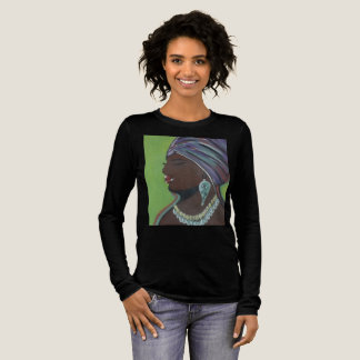 En Tri-matière t-shirt noir à manches longues