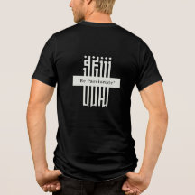 T-Shirt Noir Typographie Minimaliste
