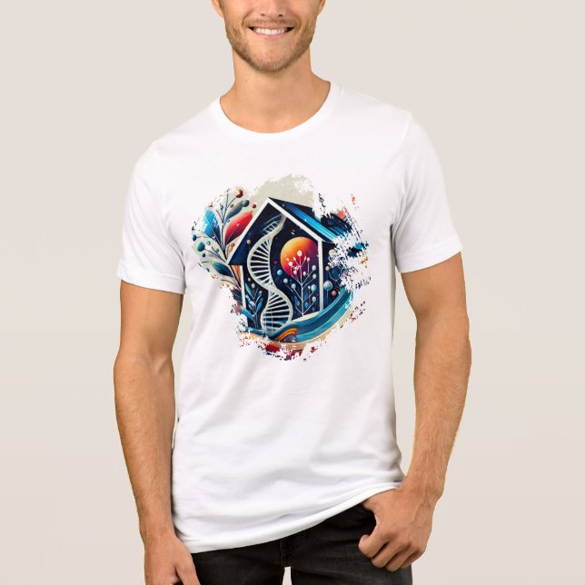 En Tri-matière T-shirt numérique - Chrome House Art (Recto)