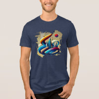 T-shirt numérique - Graffiti urbain