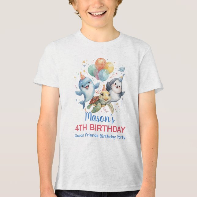 En Tri-matière T-shirt Ocean Friends (Recto)
