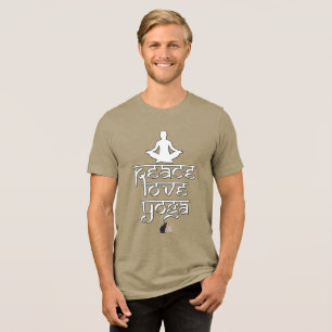 En Tri-matière T-Shirt Paix Amour Yoga
