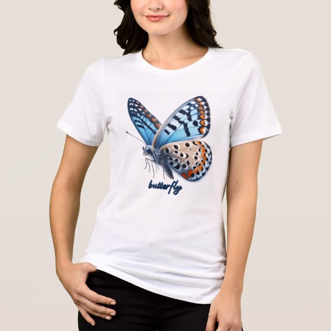 En Tri-matière T-shirt papillon (Recto)
