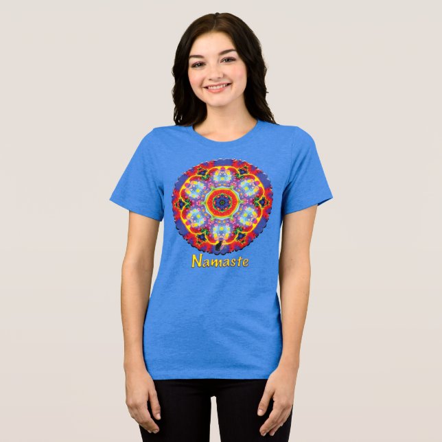 En Tri-matière T-shirt Paradigm Namaste Kaleidoscope (Recto plein)
